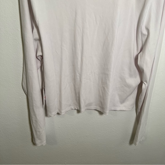 Good American Long Sleeve Cropped Crewneck Top White - Picture 12 of 15